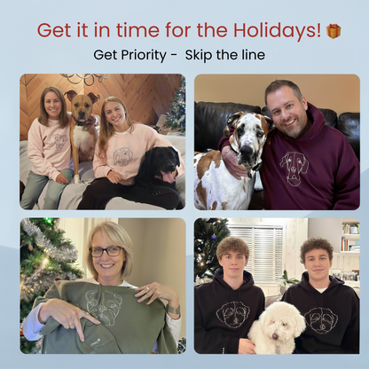 Kids Custom Pet Hoodie with Embroidery