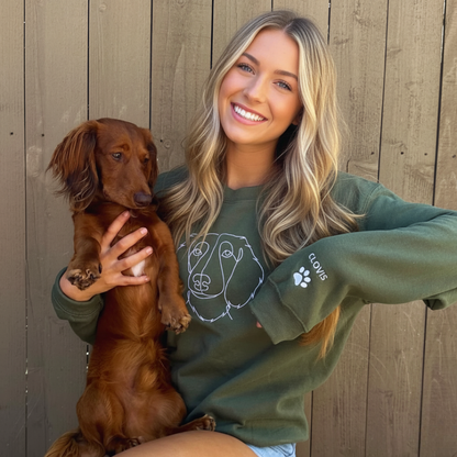 Unisex Custom Pet Hoodie with Embroidery