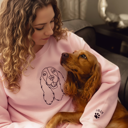 Unisex Custom Pet Hoodie with Embroidery