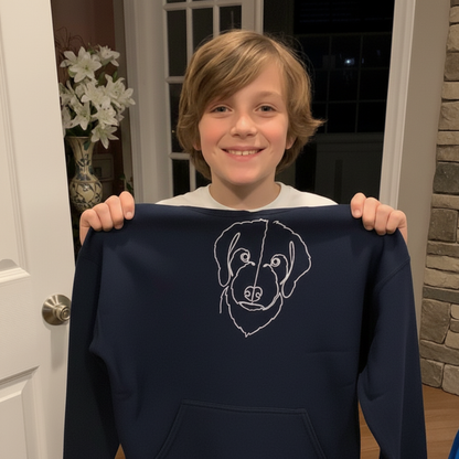 Kids Custom Pet Hoodie with Embroidery