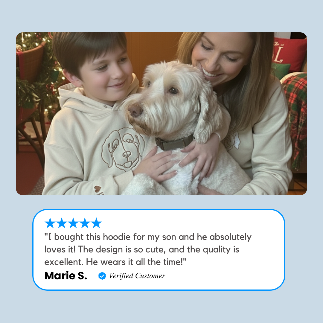 Kids Custom Pet Hoodie with Embroidery